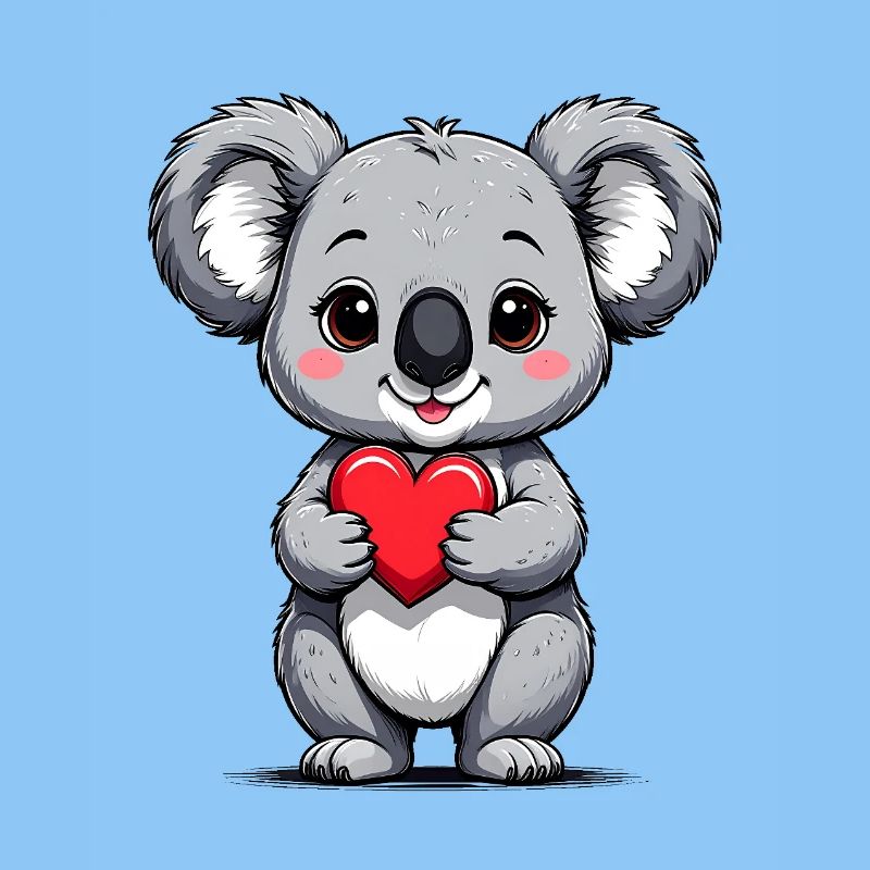 Koala mit Herz