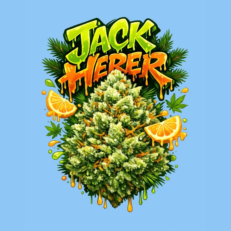 Jack Herer Pine Citrus Graffiti Print 