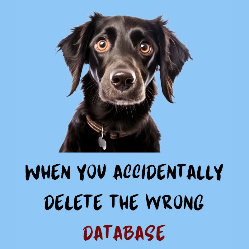 When you accidentally delete the wrong database
