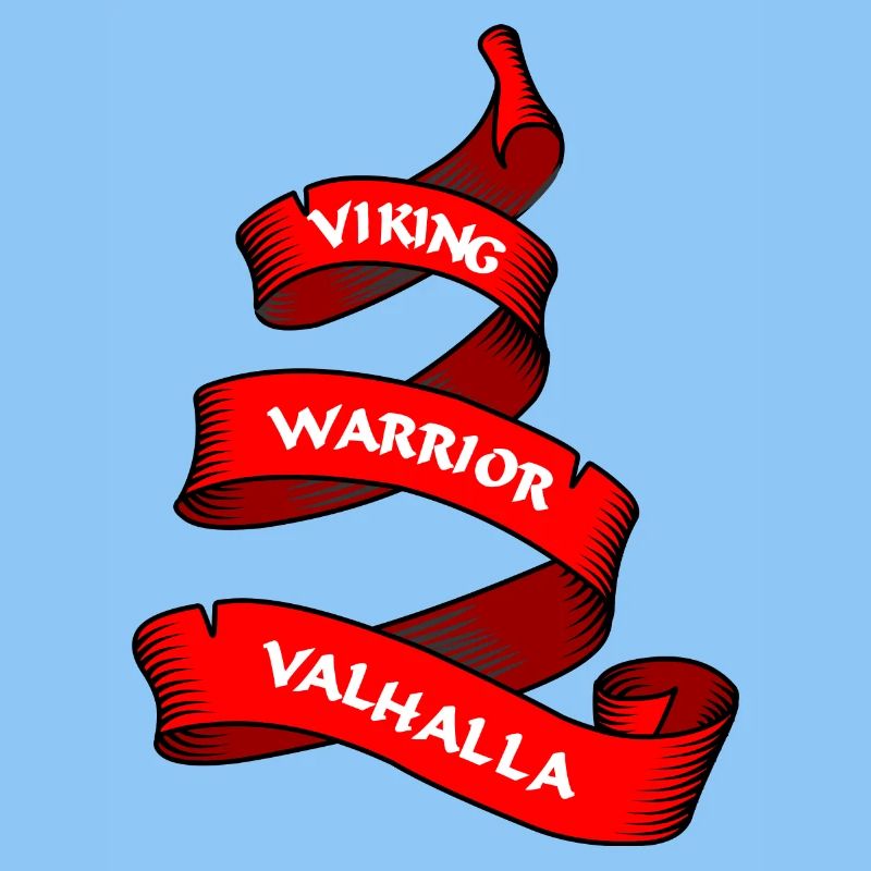 Wikinger Wimpel oder Banner rot