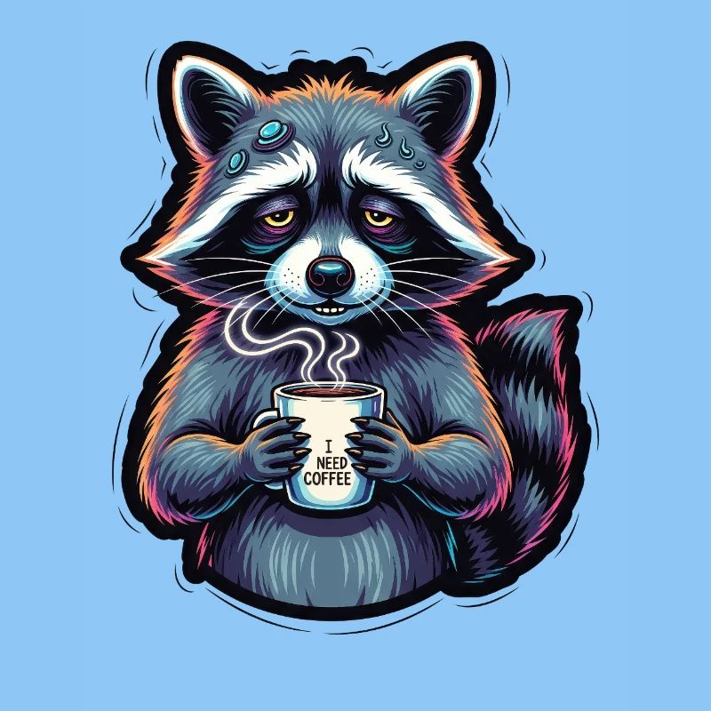 Waschbär: Mein Kaffee-Notfall