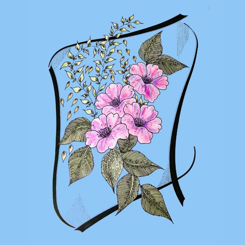 Corset de vrilles de fleurs