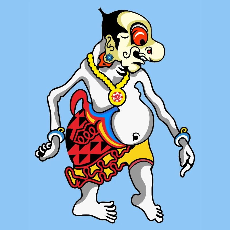 Grotesque Oni Harlequin Tee
