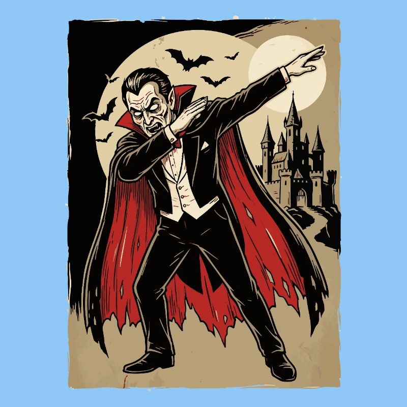 Dabbender Vampir – lustiges Horror Cartoon
