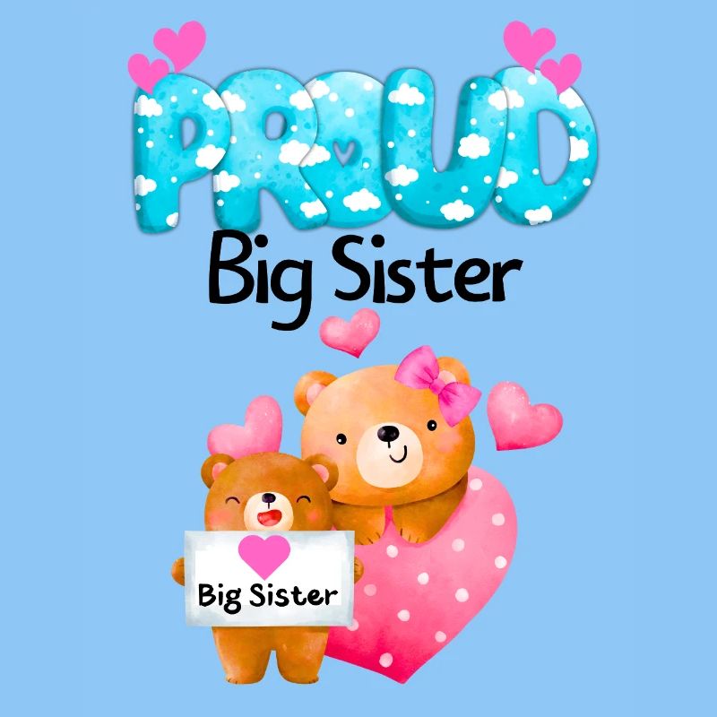 Stolze große Schwester Teddybären