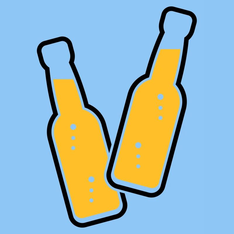 2 Flaschen Stoßen An (Bier / Limonade / POS 2C)