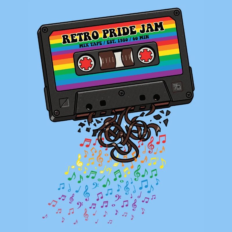 LGBT-Pride-Monat – Retro-Pride-Kassette