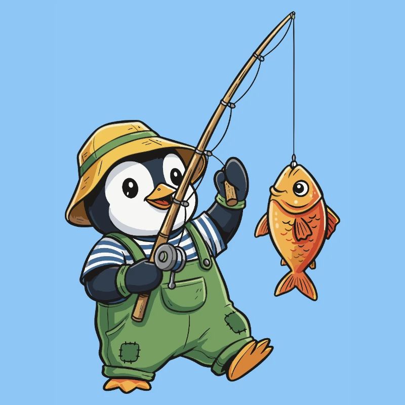 Pinguin Angler