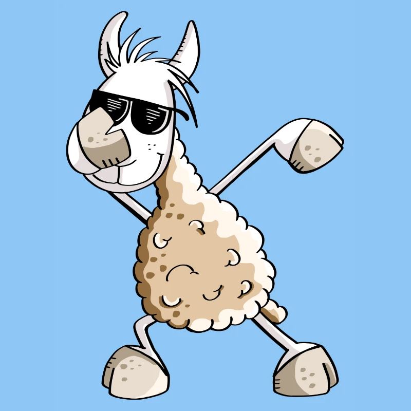 Cool Dab Dance Lama - Dabbing Alpaca - Comic Fun