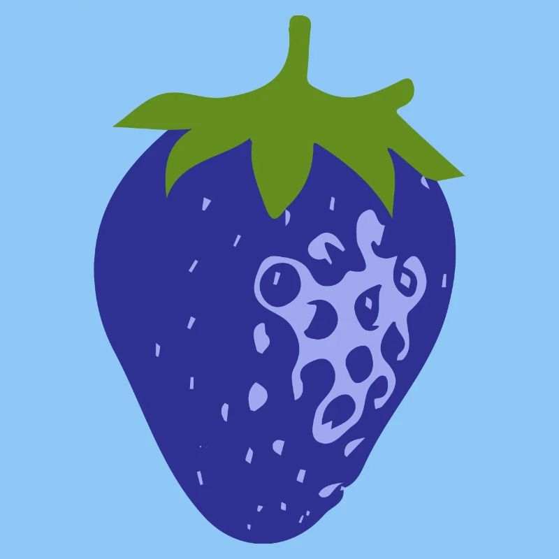 Blaue Erdbeere