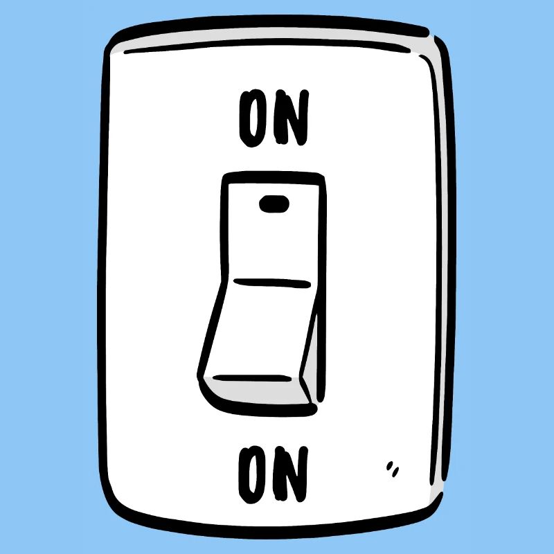 Switch ON Cool Humor Funny Motivation