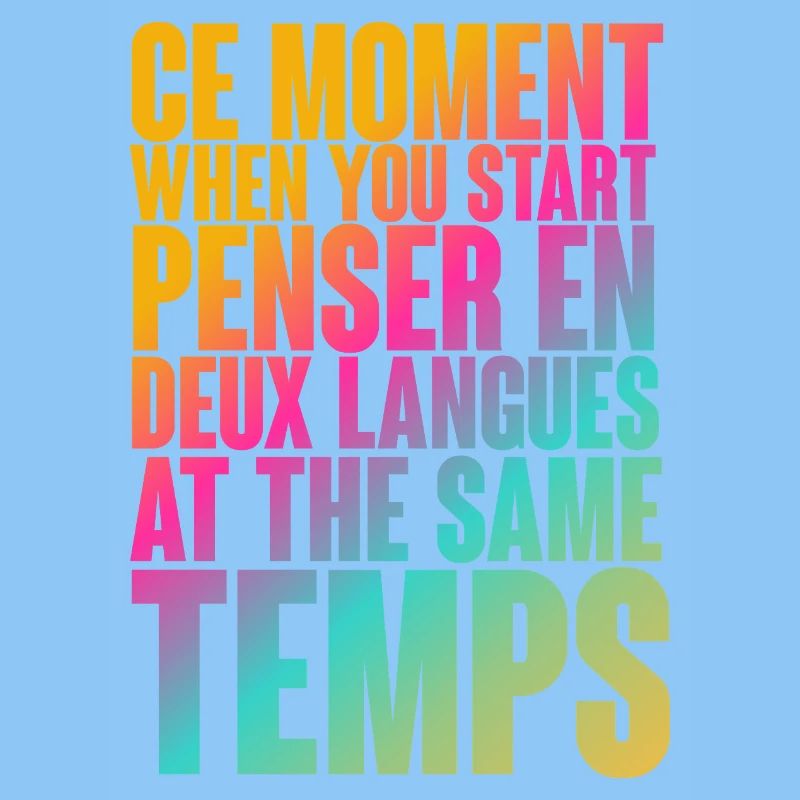 Temps de réflexion multilingue Imprimer