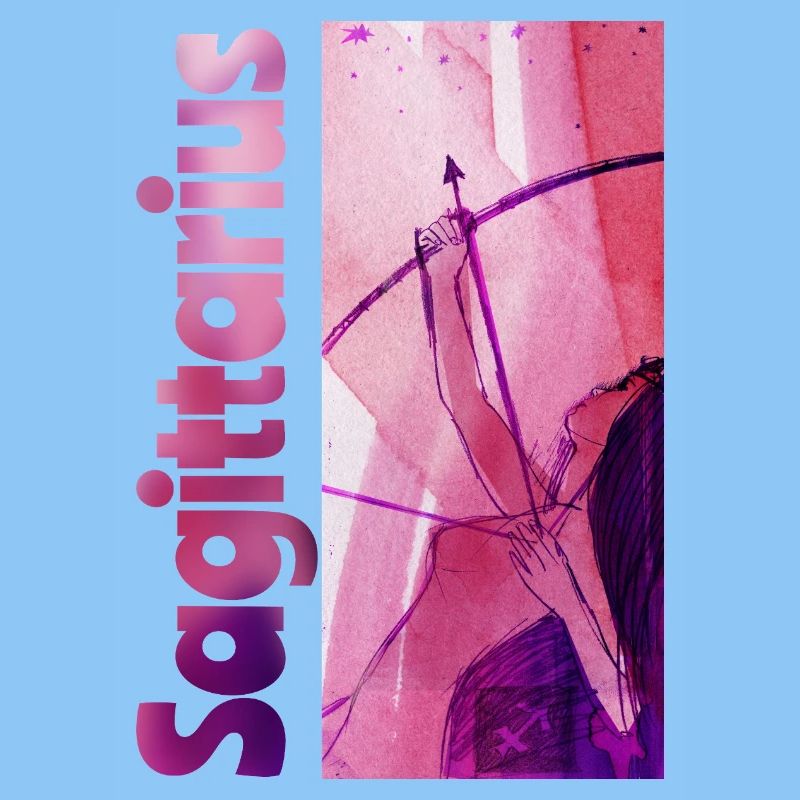 Sternzeichen Schütze Aquarell