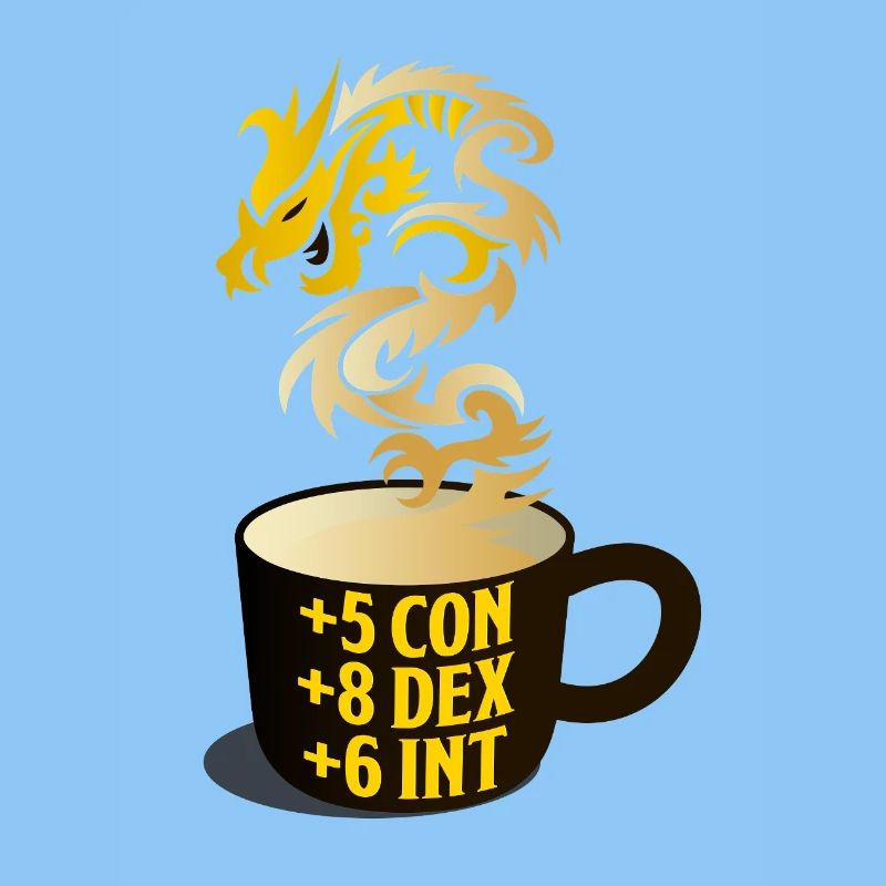 Dragon Steam RPG Stat Mug