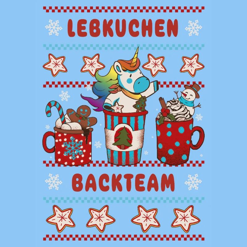 Lebkuchen Backteam Einhorn Weihnachten backen