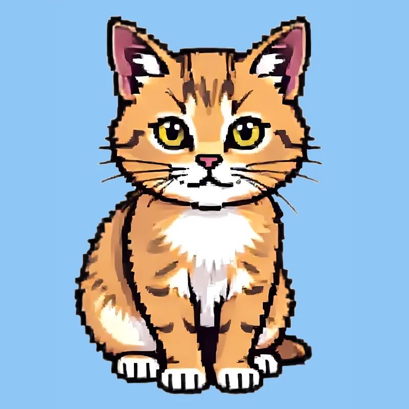 Katze Pixel Art