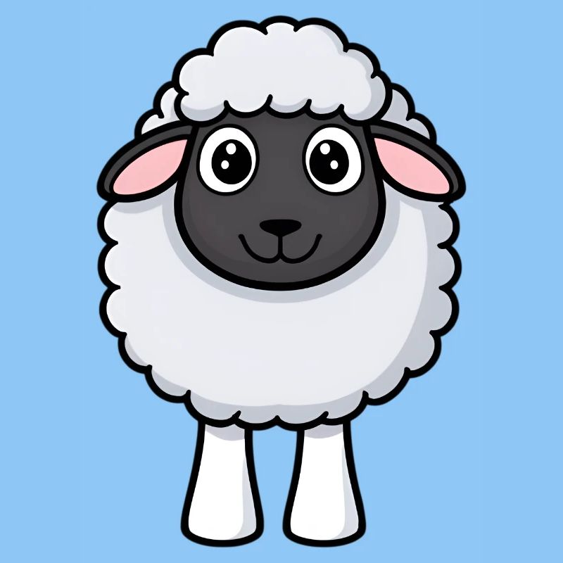 Shaggy Sheep Cuddle Design