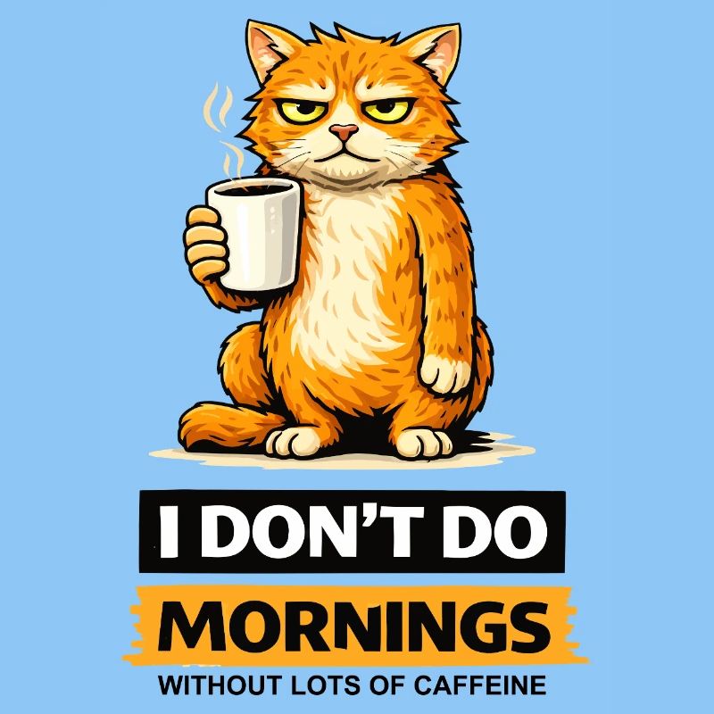 Morning-Cat Coffee Attitude