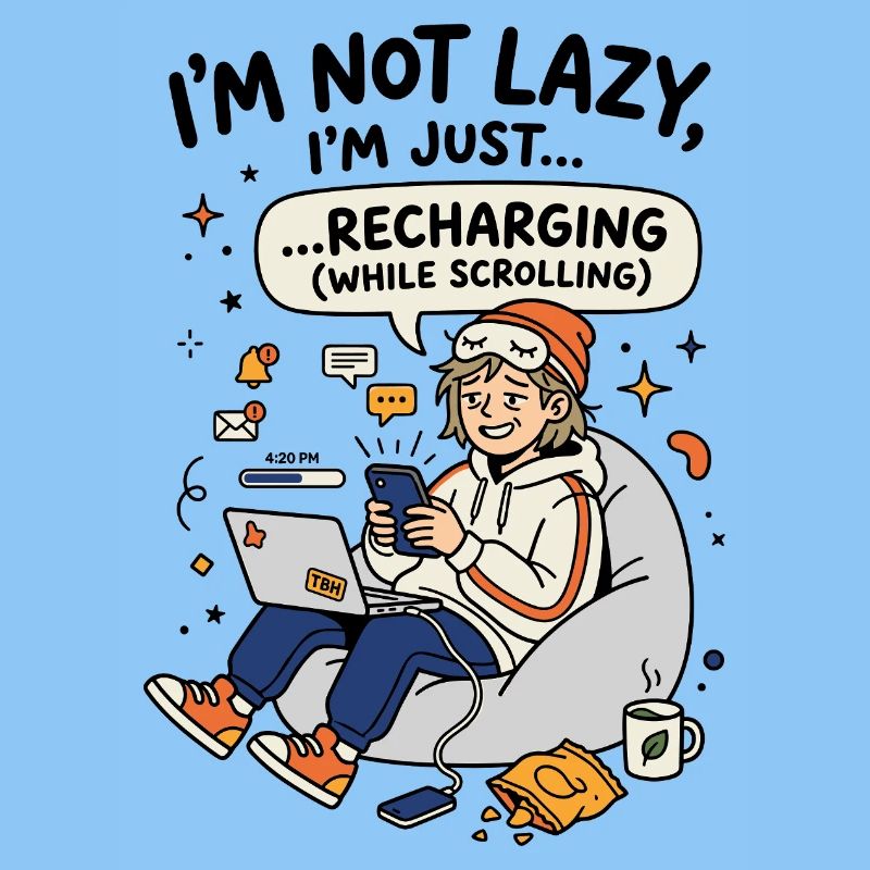 Recharging while scrolling Gen Z