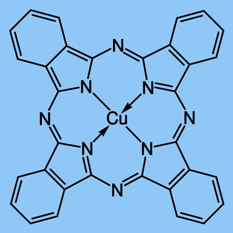 Blue copper phthalocyanine