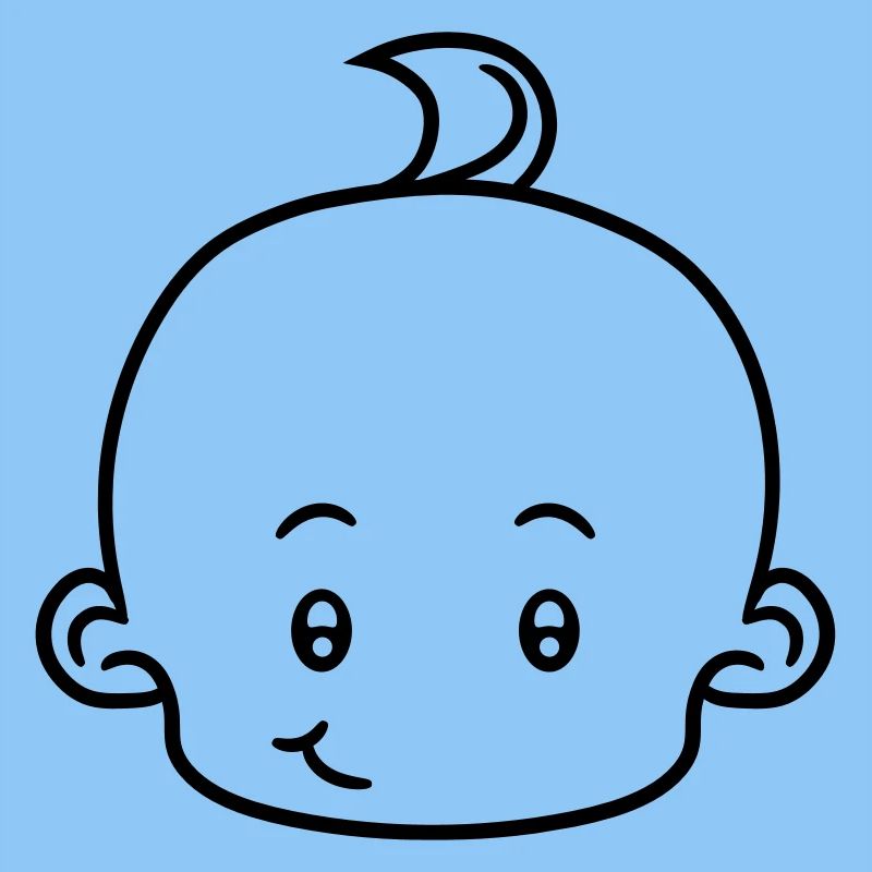 heureux tête visage petit mignon mignon couche enf