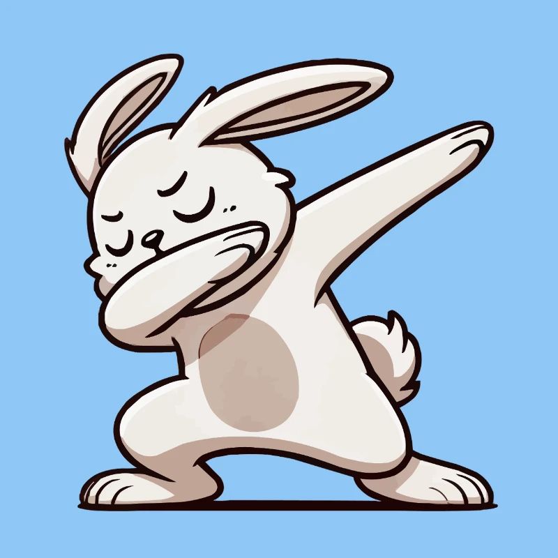 hase rabbit dabbing