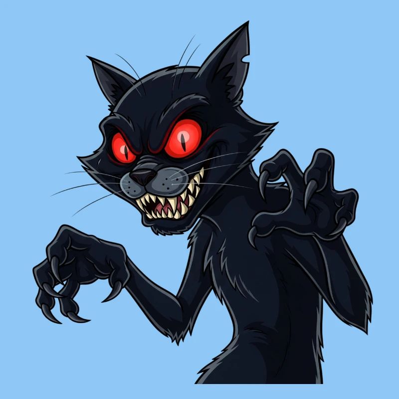 Black Scary Cat