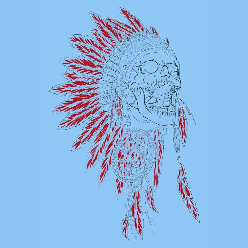 Silent Scream - Indians, feather ornaments, chief