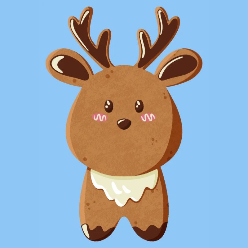 Le renne comme un cookie