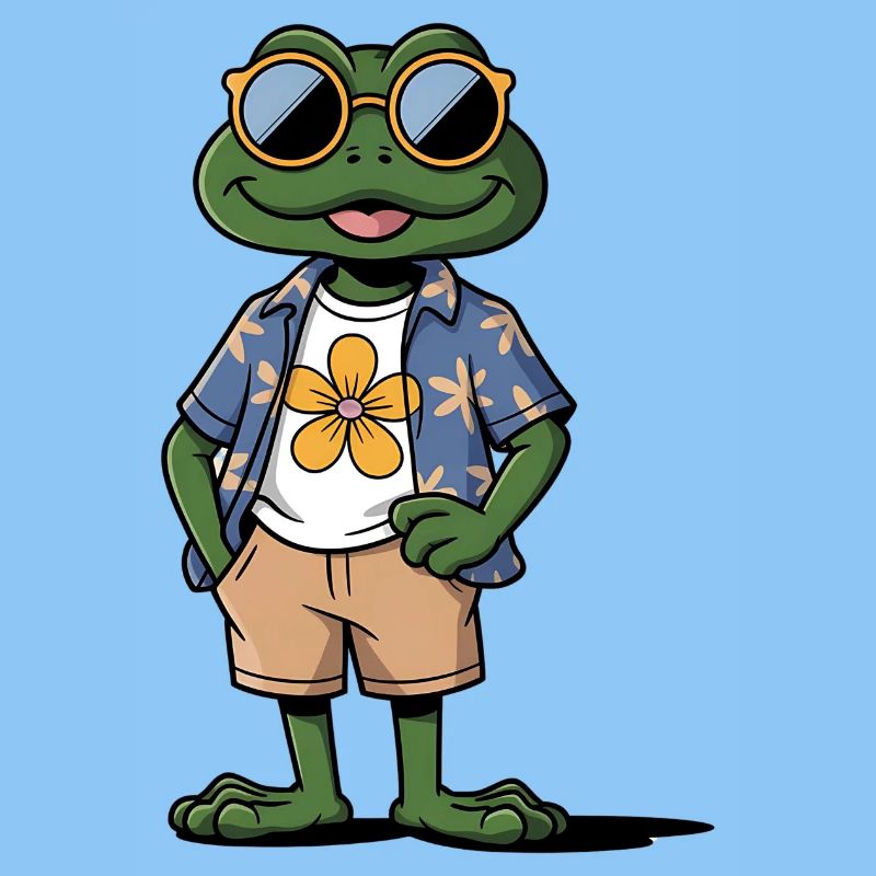 Funny Summer Frog