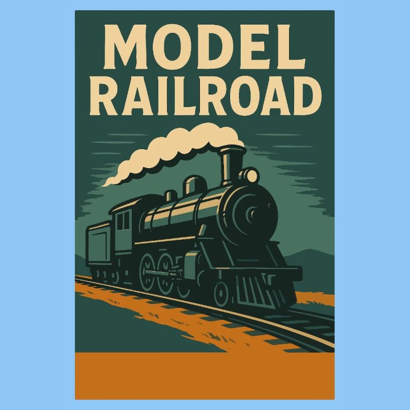 Model Train Illustration