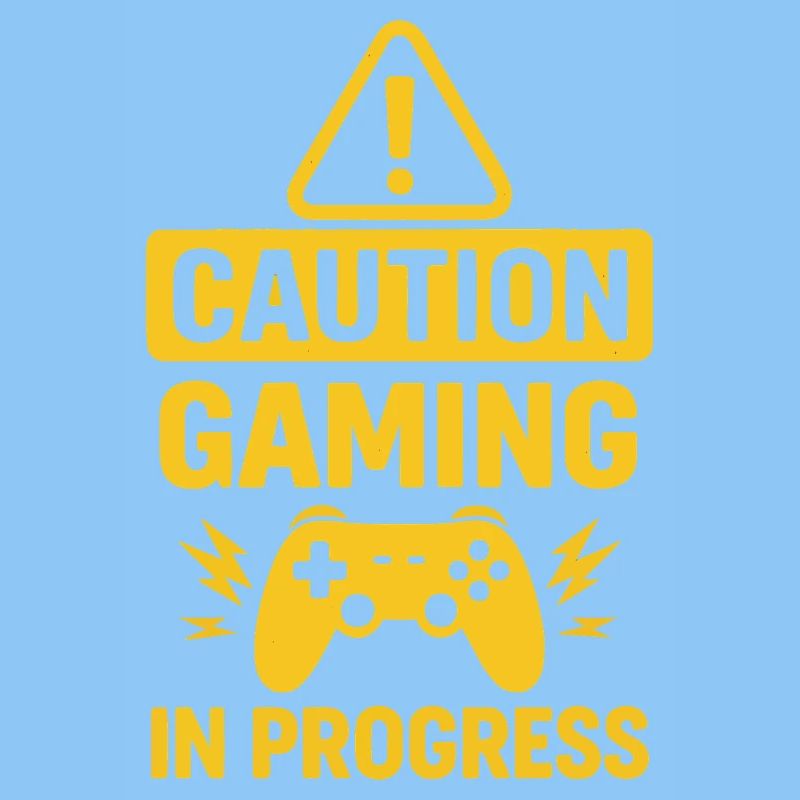 Warnung Gaming in Progress
