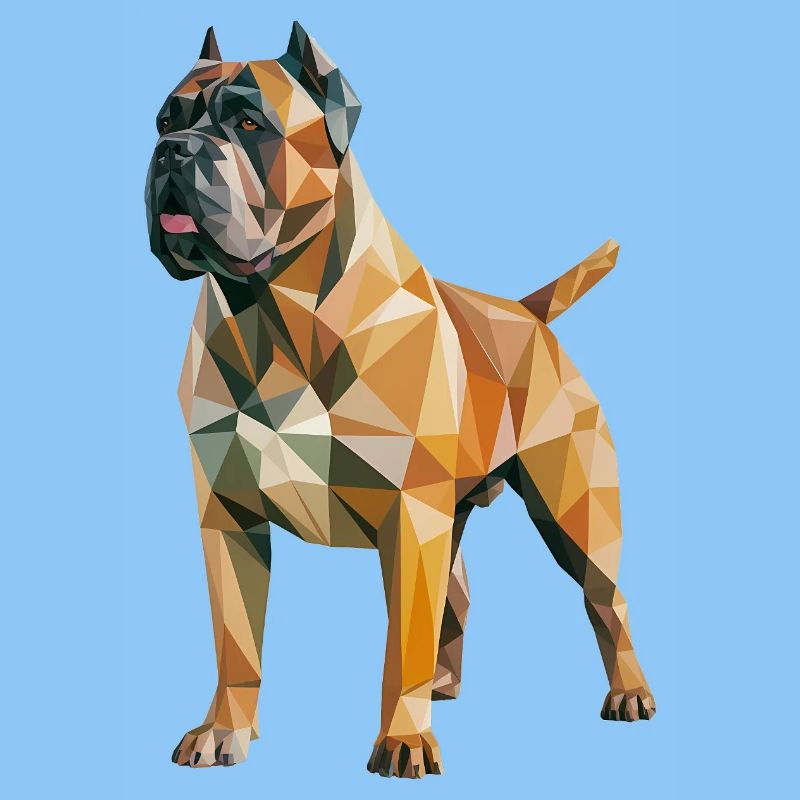 Mastiff - Cooles Low-Poly-Logo