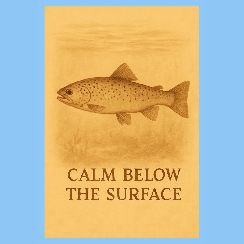 Calm Below the Surface Trout Print