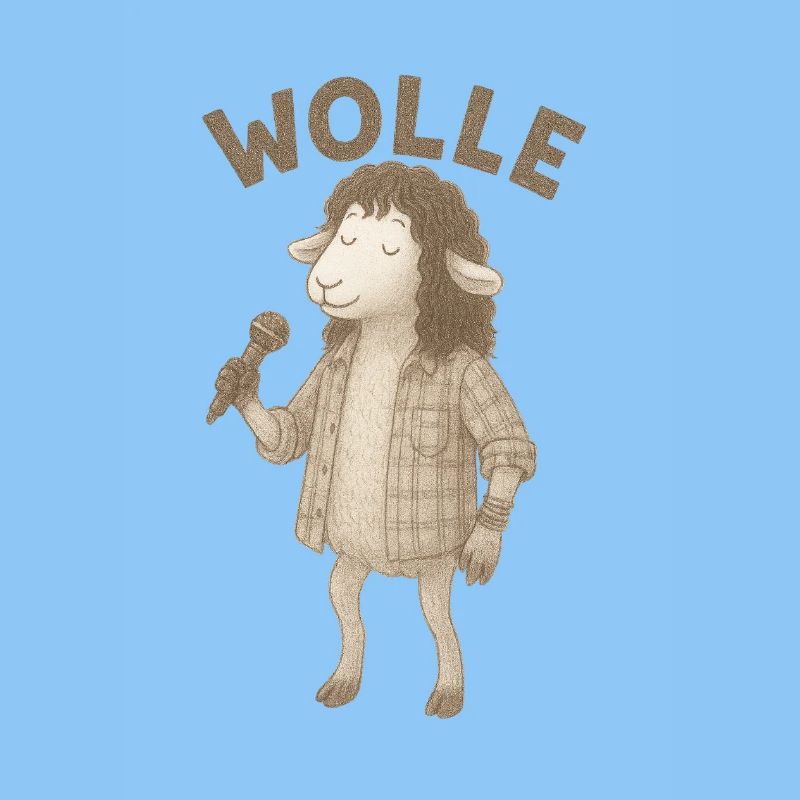 Wolle Schaf mit Mikrofon