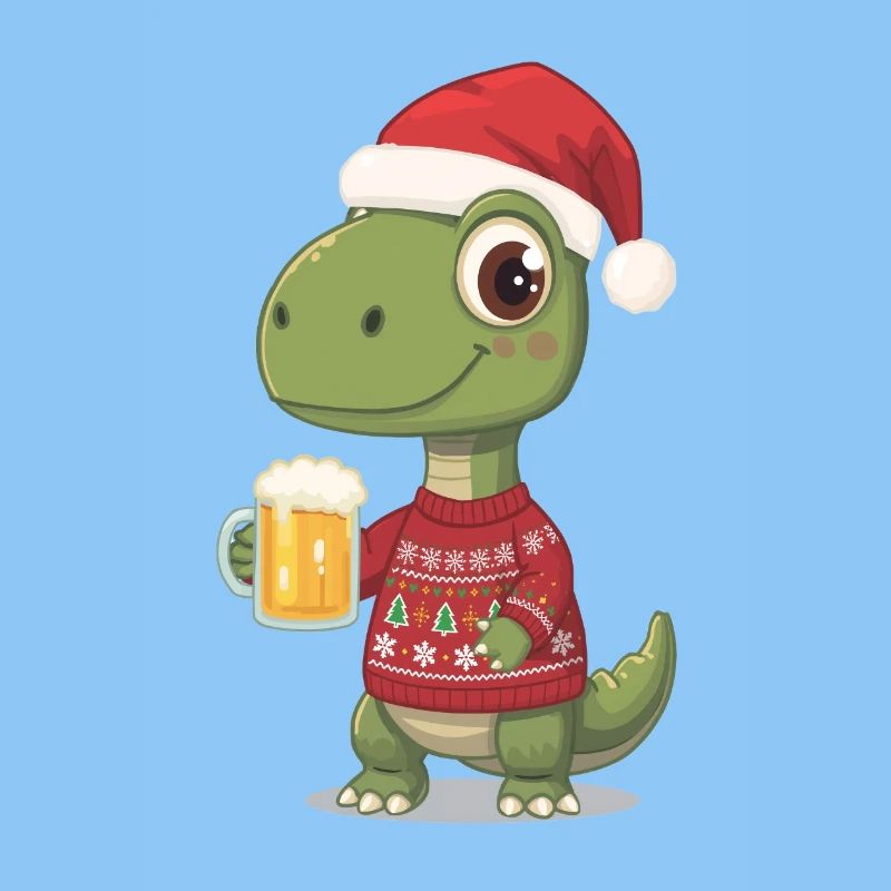 Dino Weihnachts-Festpullover