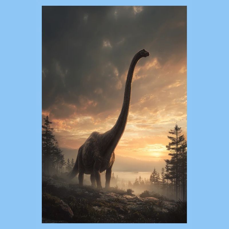 Brachiosaurus at Sunset Forest