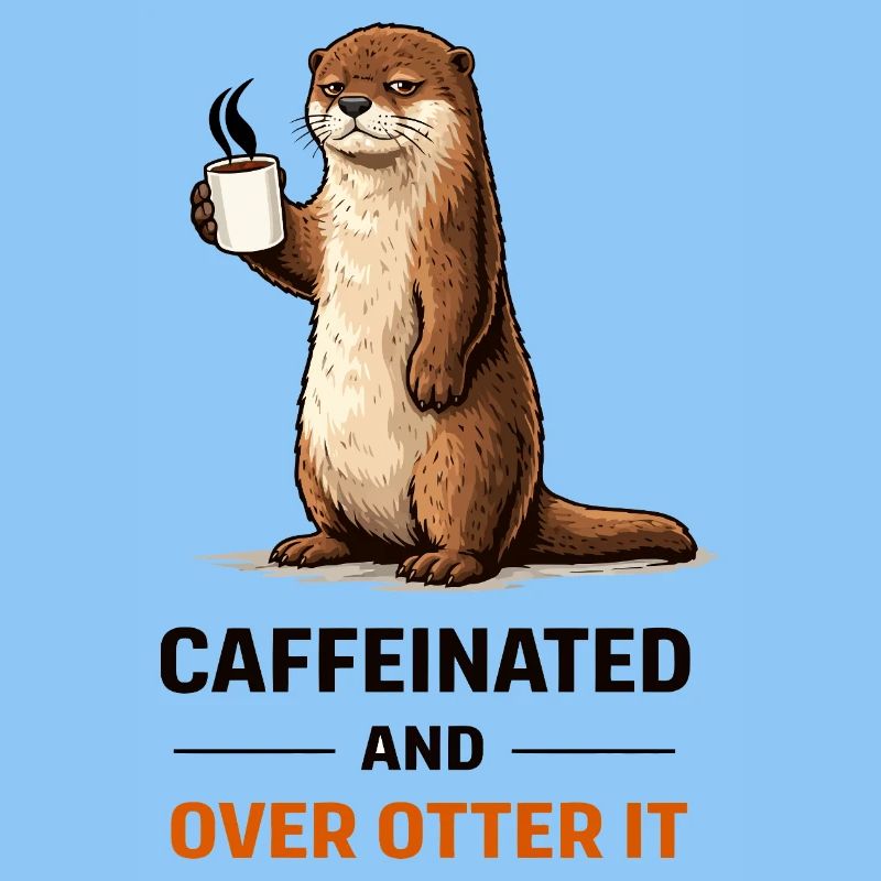 Caffeinated Otter Tee