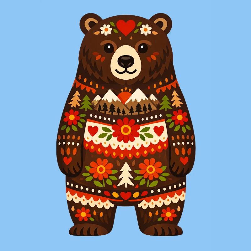 L’ours dans le style populaire