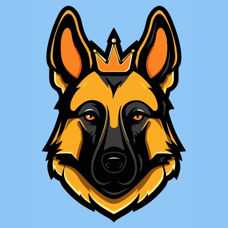Schäferhund Hund Krone