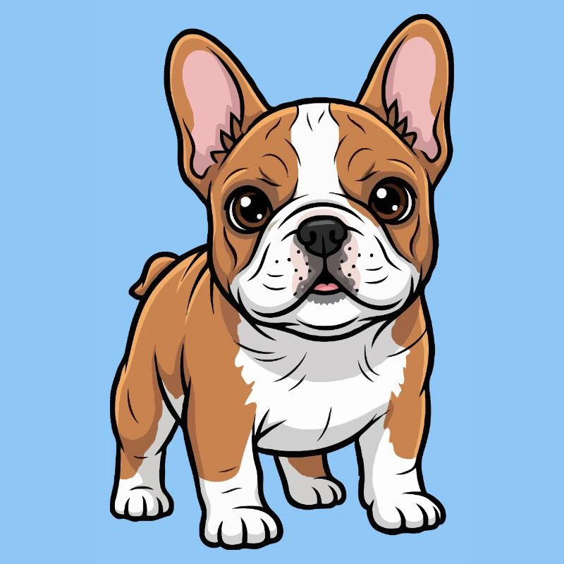 Charmant Bouledogue Français Chibi