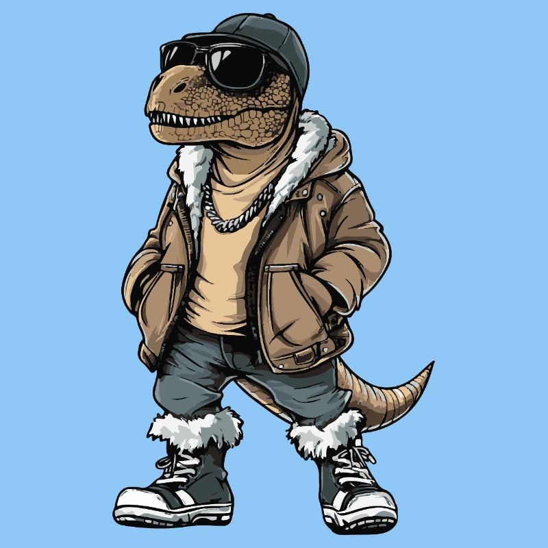 Dinosaurier T-Rex Cool Winter