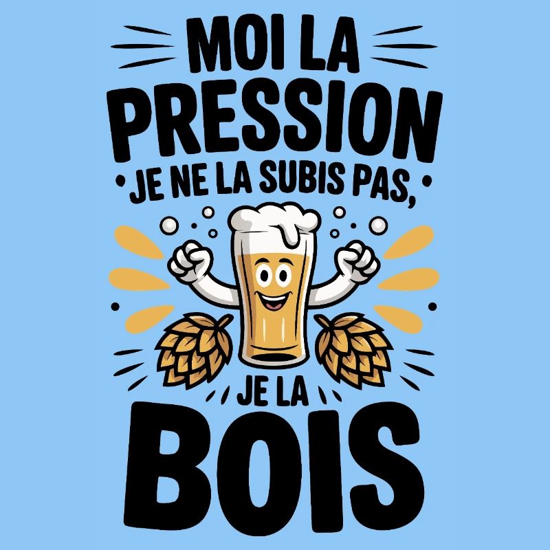 Beer on tap Undergo hops llustration fun