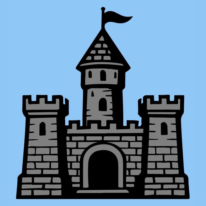 Burg Symbol Steinmauer