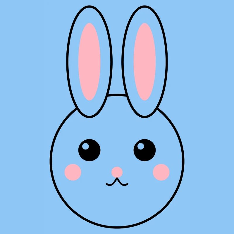 Conception de lapin abstrait coloré