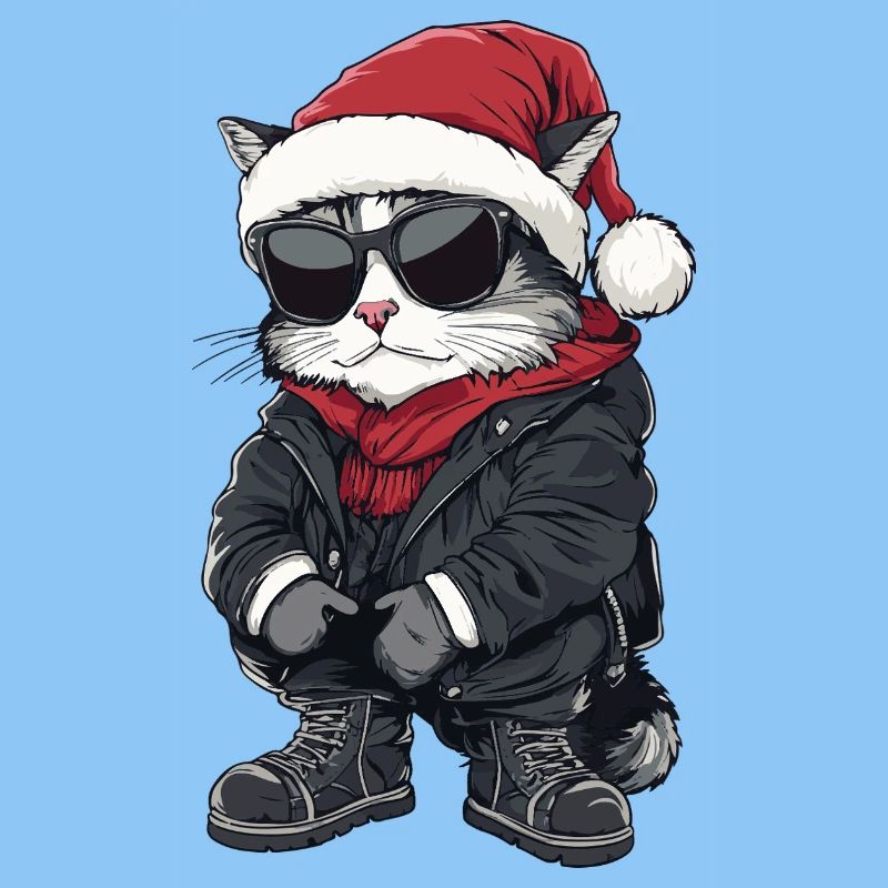 Chat Noël Hiver