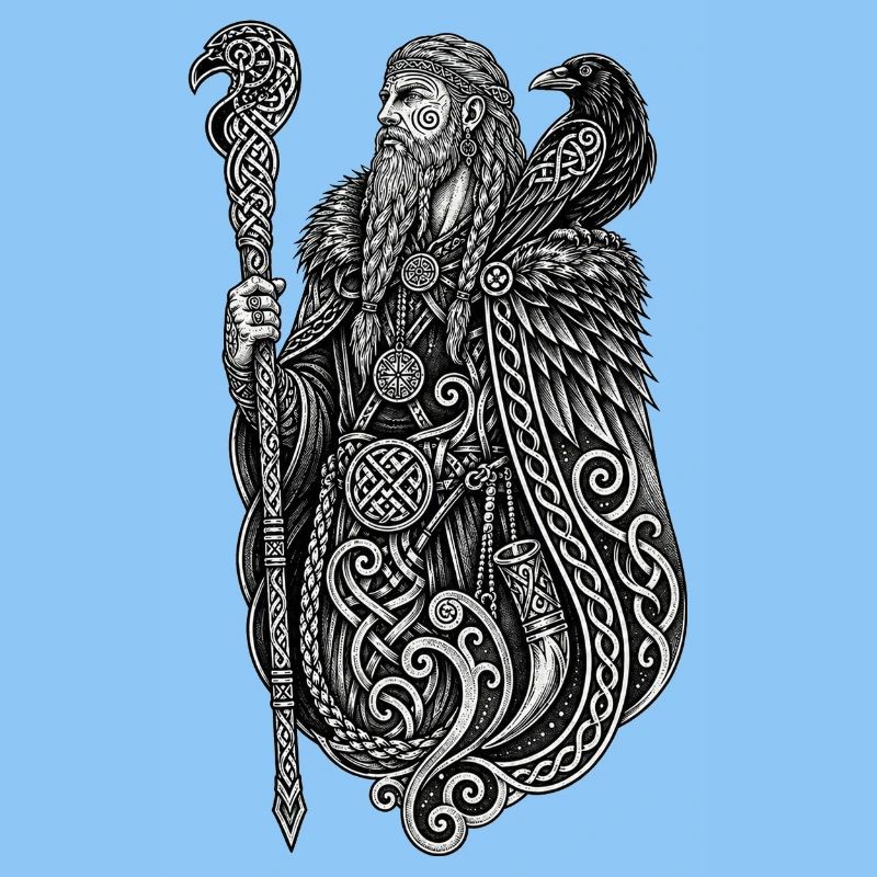 Runemage et Corbeau