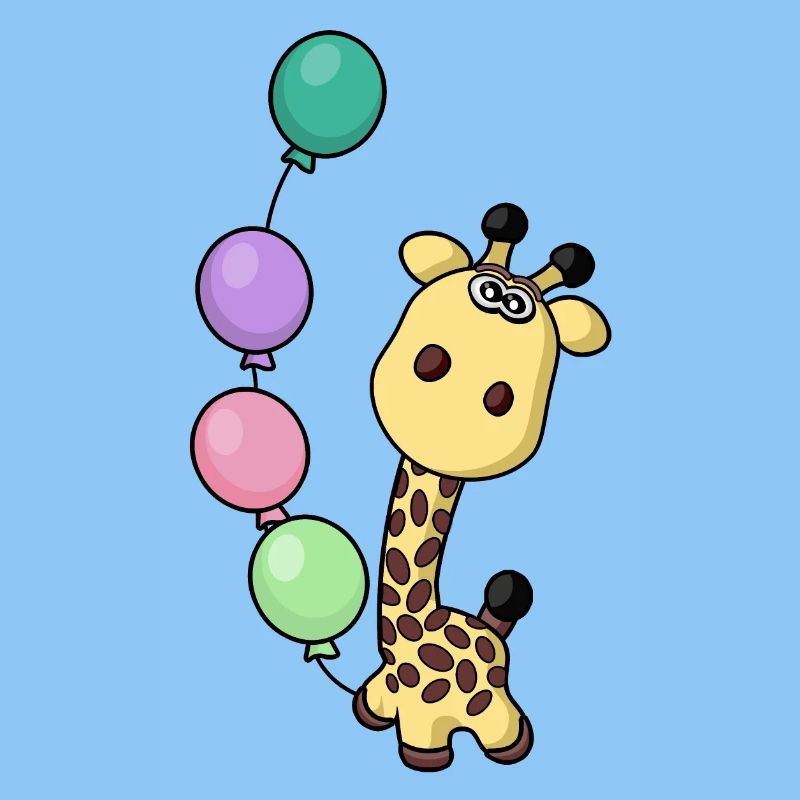 fête de naissance heureuse - girafe de naissance