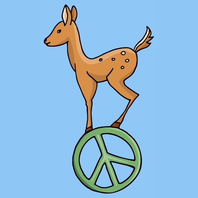 Peace Symbol Rehkitz