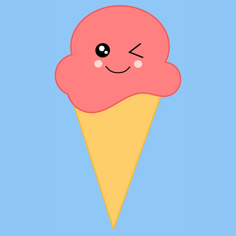 Eis Eiscreme Erdbeereis